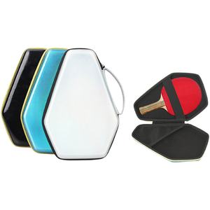 Sac de rangement pour raquette de tennis de table portable professionnel, étui rigide en EVA pour raquette, fermeture éclair pour <span class=keywords><strong>2</strong></span> raquettes - Product Image 4