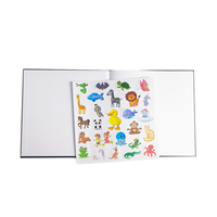 Livre d'autocollants mignons de l'alphabet pour enfants à couverture rigide avec impression personnalisée pour enfants