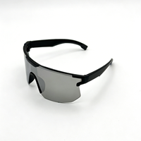 Lunettes de soleil de sport unisexes XD-1239 à monture intégrale, grande taille, polarisées, miroir UV400, anti-éblouissement pour activités de plein air