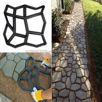 Personalized New Mould Cement Stone Field Granite Concrete Plastic Flooring Mould Garden Paving Moulds