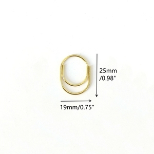 <span class=keywords><strong>Trombone</strong></span> 25mm Clips en fil métallique Pince d'index de fichier Trombones gras élargis Mini trombones colorés Signet pour le bureau à domicile - Product Image 6