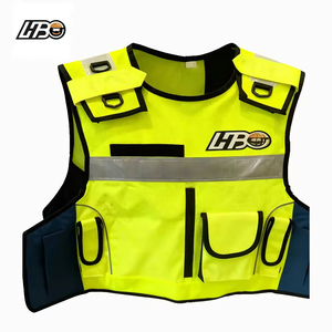 Gilet riflettente di sicurezza per uomo HBC Custom Hi Vis per la costruzione di strumenti da lavoro gilet in Mesh ad alta visibilità - Product Image 1