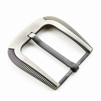 Boucle de ceinture personnalisée pour homme 40 mm en alliage de zinc gris argenté, accessoires de quincaillerie en gros