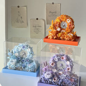 Bonheur grande roue acrylique ornements acrylique carré fleur éternelle boîte-cadeau saint valentin idées cadeaux <span class=keywords><strong>2023</strong></span> pour femme - Product Image 5
