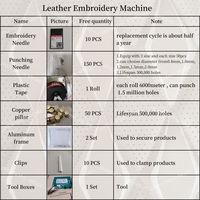 Machine à poinçonner et à coudre le cuir multifonction CNC pour l'intérieur de la voiture, garniture en cuir, sièges, broderie, usage domestique informatisé