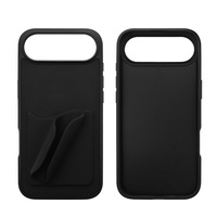 Casing HP Silikon Fashion Grosir dengan Tempat Lipstik Lip Gloss dan Slot Kartu, Pelindung HP Anti Benturan untuk iPhone 17 16 Pro Max