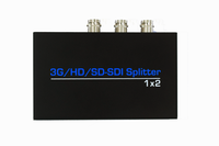 SD-SDI HD-SDI 3G-SDI séparateur 1x2 BNC 1 entrée et 2 sorties pour moniteur caméra DVR magnétoscope CCTV encodeur vidéo diffusion