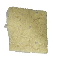 Robe de mariée, robe de soirée, appliqué, broderie perlée, tissu en maille, perlage tubulaire, dentelle à perles en relief