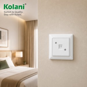 <span class=keywords><strong>Presa</strong></span> a Muro per Dati CAT6 Kolani Standard Europeo, Bianco Lucido, Pannello in PC Ignifugo, Singola Porta RJ45 - Product Image 5