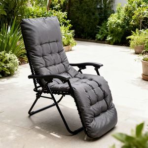 高級アルミポータブルリクライニングゼロ重力椅子折りたたみビーチ用クッション付き - Product Image 4