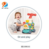Andador Musical 5 en 1 de Nuevo Diseño, Correpasillos para Bebés, Scooter para Niños Pequeños, Dibujos Animados, Certificado EN71, de 2 a 4 Años