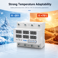 Régulateur de tension triphasé AC PC SVC avec protection réglable contre les surtensions, les sous-tensions et les surintensités 50/60Hz