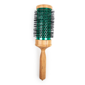 Runde Haarbürste mit Holzgriff, Aluminium-Nylon-Borsten, Hitzebeständig, für Volumen, Locken und Föhnen, Styling Brosse Ronde Bois - Product Image 6