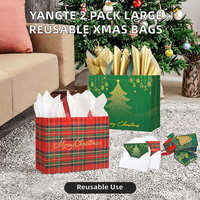 Sac non tissé personnalisé thermosoudé pour Noël, la Saint-Valentin, Pâques, Halloween, les fêtes, les cadeaux