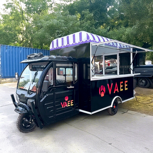 Tricycle de cuisine mobile 2025 en aluminium et acier inoxydable pour la vente de glaces, tacos et sushis en ambulant – En stock - Product Image 1