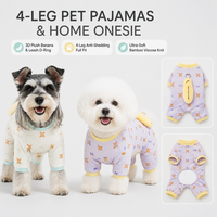 Combinaison d'été pour animaux de compagnie en viscose de bambou, coton et élasthanne, légère, respirante, à imprimé fruits, mignonne, à manches longues, quatre pattes, lavable