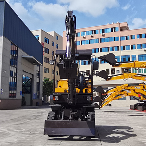 La Excavadora Compacta con Ruedas JG30S de 3 Toneladas es un Equipo de Excavación Pequeño y Eficiente Utilizado para Cavar Zanjas. - Product Image 5