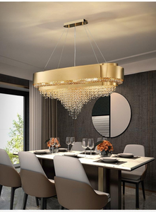 Jylighting Sang Trọng Hot Bán Trong Nhà Trang Trí Chiếu Sáng Teardrop Lịch Thi Đấu Sảnh Đèn Chùm Pha Lê Mặt Dây Chuyền Ánh Sáng Đèn - Product Image 6