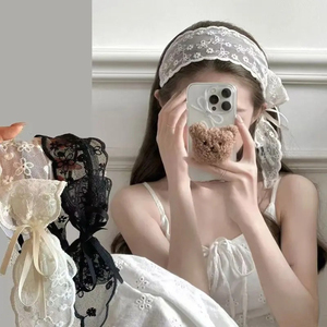 Diadema de Encaje con Lazo, Diseño Elegante y Ligero de Lujo, Diademas Sencillas y Elegantes para Mujer, Accesorios para el Cabello de Moda - Product Image 1