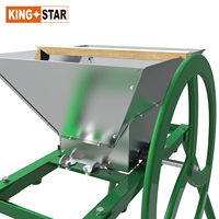 7L Klassieke Metalen Fruit Crusher Met Wiel Juicer Wijn Handpers Voor Familie