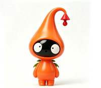 Figurine personnalisée Orange Drop Elf en PVC, personnage de dessin animé, statue, usine chinoise, OEM, figurine personnalisée pour la vente en gros de produits de marque