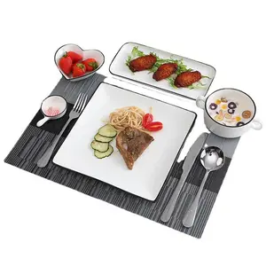 Conjunto de talheres para bife e garfo, utensílios de mesa estilo ocidental, conjunto completo de cerâmica para jantar, casal, casal, bife europeu, prato doméstico