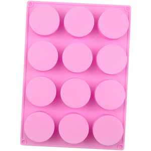 แม่พิมพ์เค้กซิลิโคน 12 ช่องทรงกลม สำหรับทำช็อกโกแลตและไอศกรีม - Product Image 3