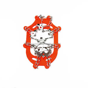 Crampons antidérapants à 24 pointes en acier inoxydable et silicone pour hommes et femmes, pour la marche sur la <span class=keywords><strong>neige</strong></span>, la randonnée, la marche, le jogging, la pêche SEOCHP1 - Product Image 2