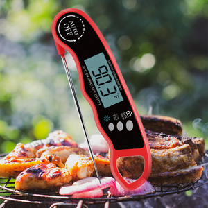 El mejor termómetro de carne de Metal para Chef doméstico, diseño plegable de alta precisión para fumar y cocinar alimentos, lectura rápida, SONDA DE ALIMENTOS 304SS - Product Image 1