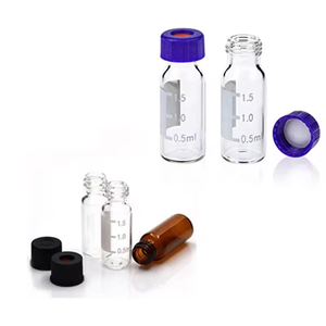 HPLC <span class=keywords><strong>GC</strong></span> şişeler 2ml 1.5ml cam vida konu ile Autosampler flakon yoluyla PTFE silikon <span class=keywords><strong>Septa</strong></span> - Product Image 3