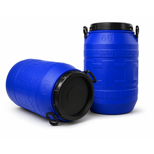 Baril de stockage en plastique durable de 60 L pour les applications de stockage domestiques, commerciales et générales - Product Image 1