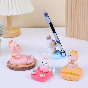 Support de téléphone en résine en forme de cochon mignon, support de bureau, décoration d'intérieur, cadeau, vente en gros - Product Image 1
