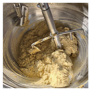 Olla de Gas para cocinar de acero inoxidable Industrial, hummus, chaqueta de pasta de garbanzos, equipo de cocina, agitador de olla automático - Product Image 4