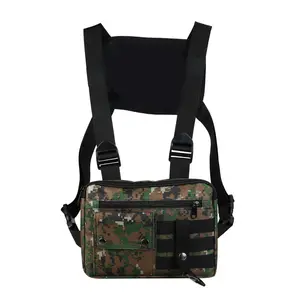 2023 New Fashion Waterproof Multifunctional Chest Bag Chest Rig Tactical Crossbody Bag Vest Pack Utility Chest Bag