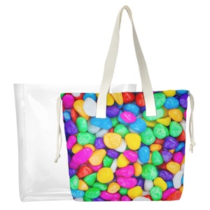 Nouveauté Sac à main pour femme multicolore style bonbon, sac fourre-tout de plage, vente en gros - Product Image 1
