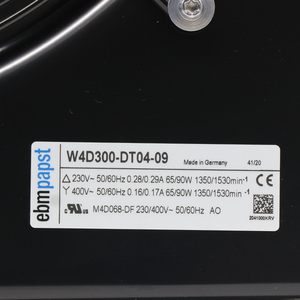 พัดลมแกน ebmpapst รุ่น W4D300-DT04-09 ขนาด 300 มม. 65 วัตต์ 230 โวลต์ AC พัดลมไฟฟ้า พัดลมปรับอากาศ พัดลมระบายความร้อนแบบแกน พัดลมสำหรับเครื่องทำความเย็น - Product Image 2
