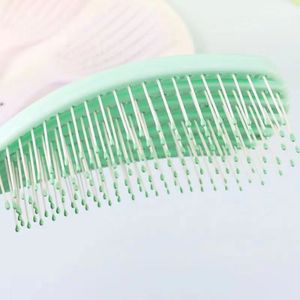 Peigne de massage pour cheveux en forme de coquille, poils en nylon antistatiques, pour utilisation sur cheveux secs ou mouillés, soins capillaires pour femmes - Product Image 2