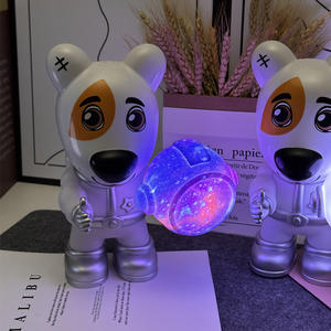 Enceinte Bluetooth Space Dog avec lumière sept couleurs, ornements ciel étoilé fantastique, audio portable, cadeau, subwoofer portable - Product Image 6