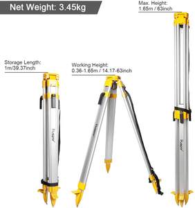 Trépied robuste en aluminium M3Y à tête plate pour niveaux optiques automatiques, lasers rotatifs et stations totales - Product Image 6