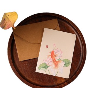 <span class=keywords><strong>Carte</strong></span> de vœux vintage de style chinois, cartes de vœux créatives pour anniversaire, grossiste en cartes de vœux avec enveloppe, écriture manuscrite - Product Image 5