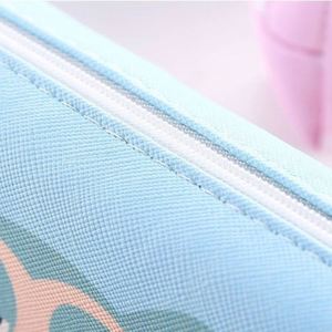Korean Creative Cartoon square PU Pencil case Cute Animal Stationery Case Multi-functional Student Pencil Case - Product Image 5