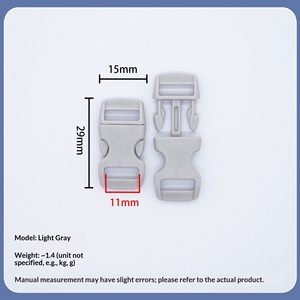 Boucle à dégagement rapide en plastique colorée de 10 mm <span class=keywords><strong>pour</strong></span> mini-collier de <span class=keywords><strong>chien</strong></span>, vente en gros, fermoir à libération rapide <span class=keywords><strong>pour</strong></span> bracelet DIY, porte-clés, artisanat - Product Image 3