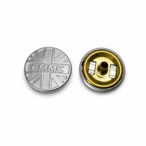 Botón de Cierre de Latón de 12 mm con Logotipo Personalizado, Botón de Presión de Metal de 4 Partes para Ropa - Product Image 1