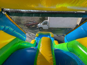 DFRL Tobogán Acuático Inflable de 16 pies con Diseño de Palmera Verde, Piscina de Agua de PVC, Garantía de 3 Años, Capacidad Superior a 600 kg, Fácil de Instalar con Soplador - Product Image 4