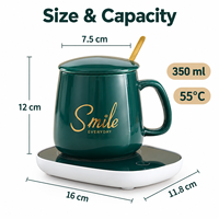 Mug isotherme double paroi en céramique 55°C avec coffret cadeau – Idéal pour événements d'entreprise, cadeaux promotionnels et souvenirs quotidiens