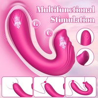 Ferngesteuerter Vibrator Sexspielzeug für Frauen, Klitoris G-Punkt Vibrierendes Sexspielzeug für Doppelte Stimulation mit 10 Vibrationsmustern