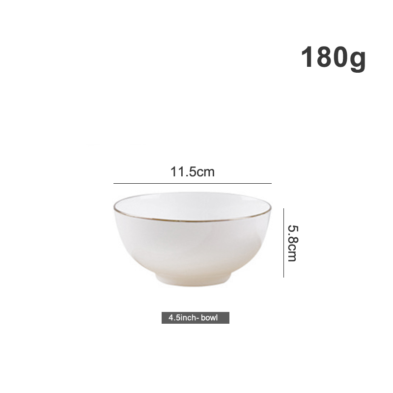 Bol de jante en or blanc 4.5 pouces