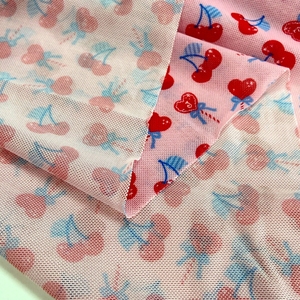 Màu Hồng Anh Đào Thiết Kế Tùy Chỉnh In Kỹ Thuật Số <span class=keywords><strong>Polyester</strong></span> Spandex Vải Tuyn Đàn Hồi <span class=keywords><strong>4</strong></span> Cách Căng Điện Lưới Lưới Vải Cho Đồ Lót - Product Image 3