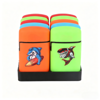 Briquet à gaz personnalisé avec logo, briquet coupe-vent pour fumer, briquet électronique, vente en gros, boîte de présentation en plastique moderne