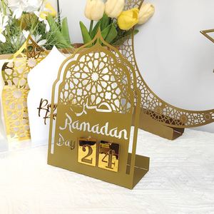 Decoración Musulmana Novedosa, Luna de Ramadán Mubarak, Decoración de Ramadán para el Hogar, Decoración de Luna Creciente 3D de Metal - Product Image 6